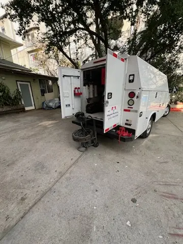 Magnet Plumbing service vehicle on-site for Faucet Repair in Winter Garden
